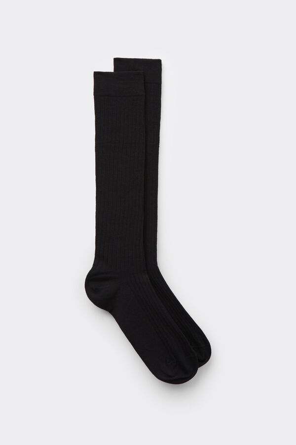 Calcetines Largos Algodón Soft Canalé