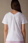 Κοντομάνικη Μπλούζα με Λαιμόκοψη V από Βαμβάκι Supima® Ultrafresh