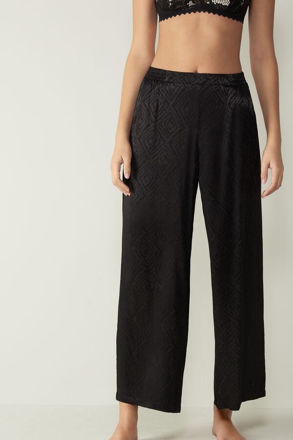 Snake Charmer Pants in Satin Viscose