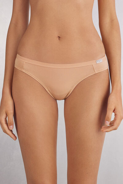 Natural Cotton Brazilian Panties