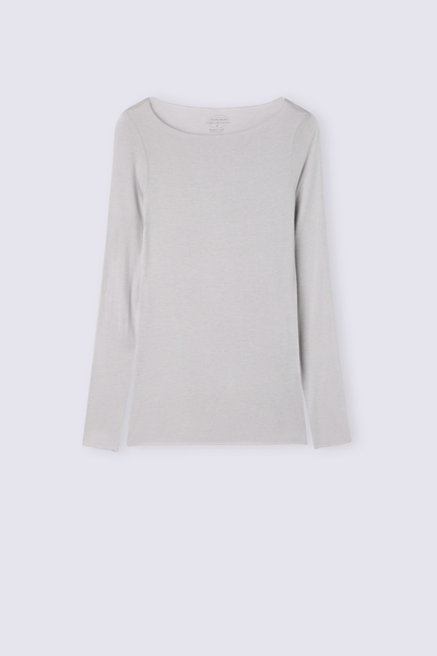 Boat Neck Modal Cashmere Ultralight Top