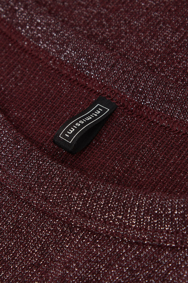 Ribbed Lam&eacute; Cotton Vest Top