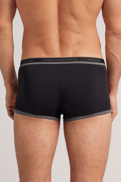 Stretch Supima® Cotton Boxer Shorts with Logo Detail