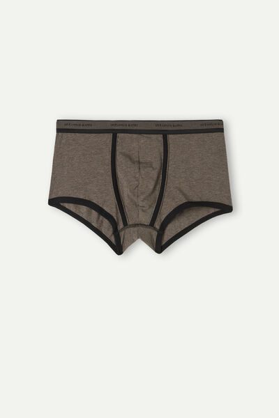 Stretch Supima® Cotton Boxer Shorts with Logo Detail