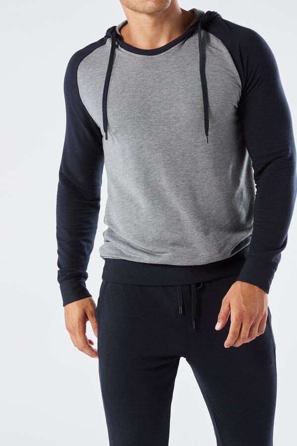 Modal-Cashmere Hooded Sweatshirt