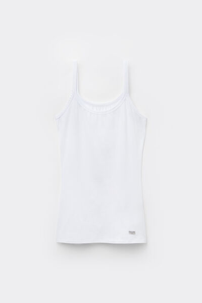 Natural Cotton Strappy Top