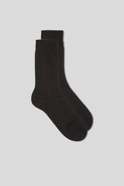 Gemusterte kurze Socken aus Fil d‘Ecosse-Baumwolle