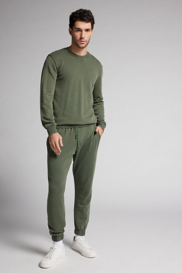 Washed Collection Long Fleece Pants