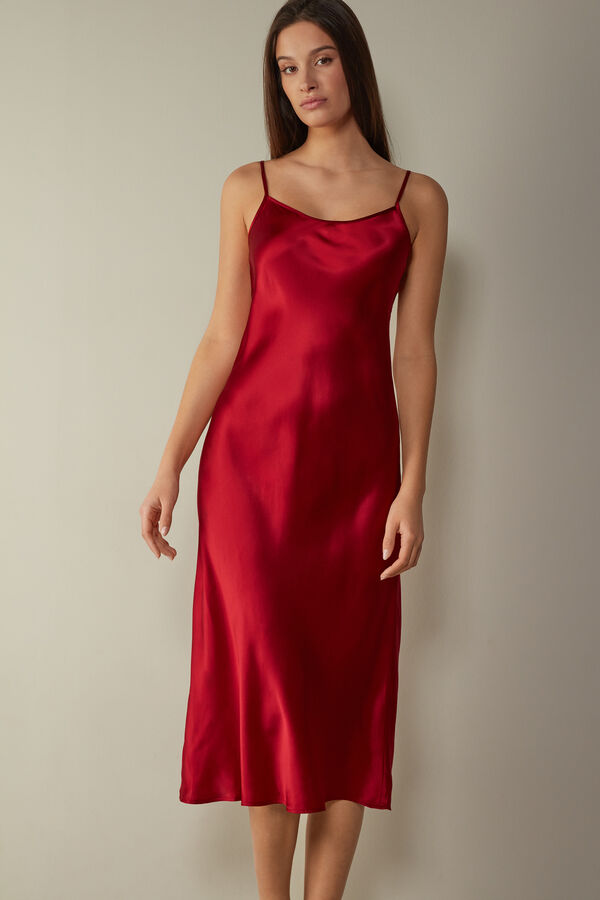 Midi-Length Slip in Silk