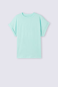 T-shirt manches courtes à revers en coton Ultrafresh