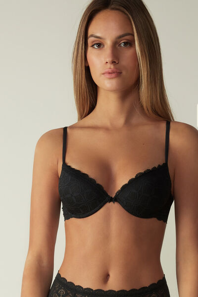 Soutien-gorge push-up effet naturel en dentelle BELLISSIMA