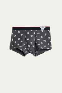 Mickey Hands Print Boxers in Stretch Supima® Cotton