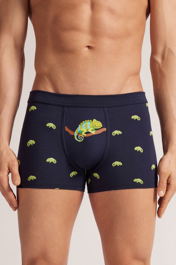 Superior Cotton Boxers with Chameleon Print