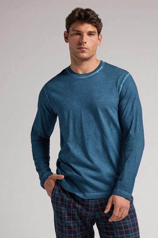 Washed Collection Long Sleeve Cotton Top
