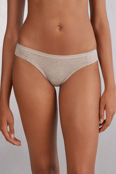 Natural Cotton Brazilian Panties