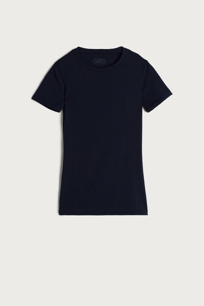 T-shirt manches courtes en coton Superior élasticisé