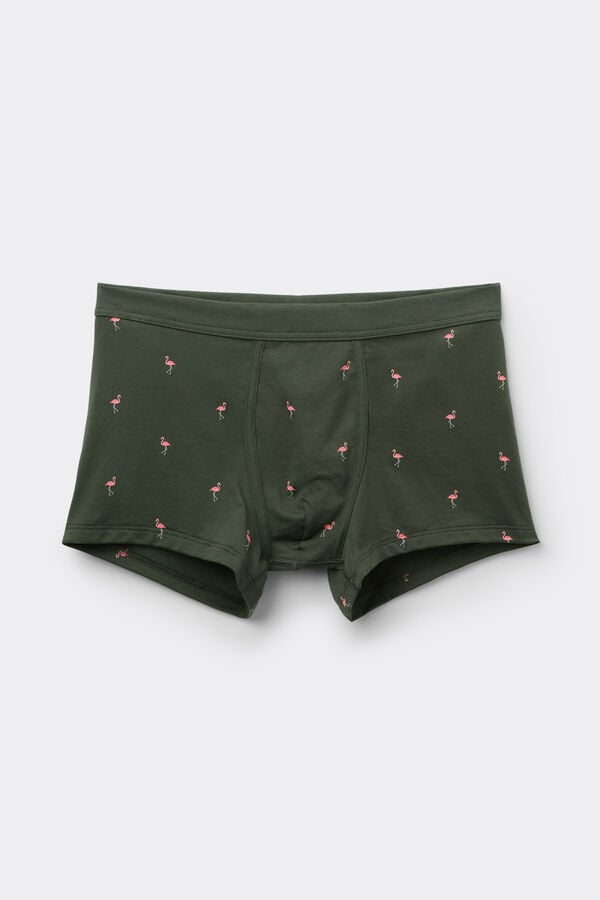 Superior Cotton Boxers with Flamingo Print