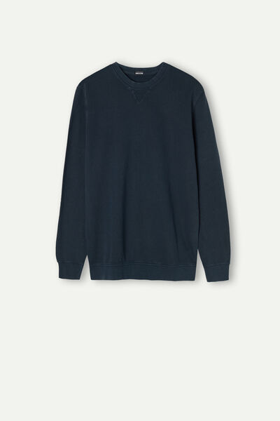 Bluza z Okrągłym Dekoltem Washed Collection