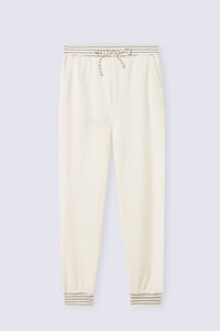 Bas de pyjama jogger CREAMY STRIPES