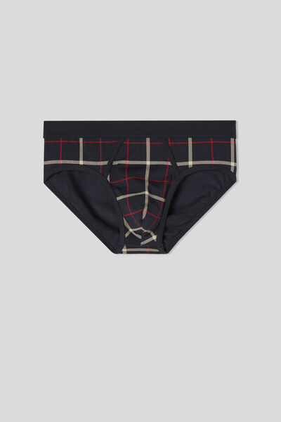 Check-Print Stretch Supima® Cotton Briefs