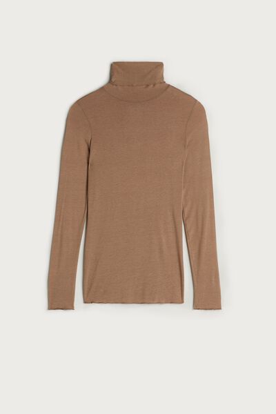Modal Cashmere Ultralight High-Neck Top