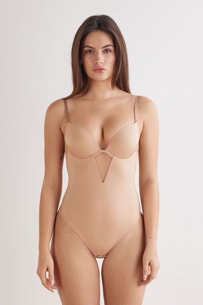 Intimissimi Body Sexy Back de Microfibra Ultralight Mujer Natural Tamaño 95B