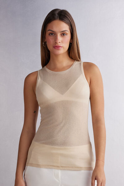 Intimissimi Canotta Vogatore in Invisible Supima® Donna Naturale Taglia S
