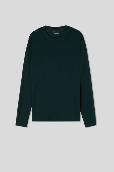 Intimissimi Maglia Manica Lunga Soft Silk Uomo Verde Taglia XL