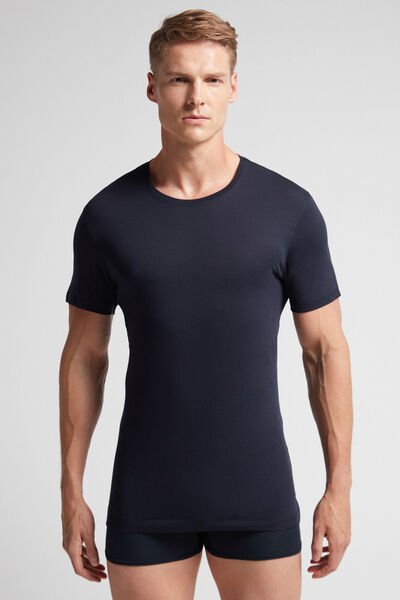 Extrafine Superior Cotton T-Shirt Man Blue Size M - Intimissimi - Modalova