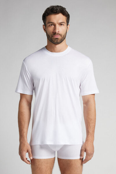 Superlight Premium Mercerized Cotton T-Shirt Man White Size XL - Intimissimi - Modalova