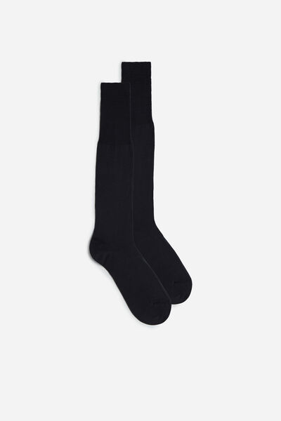 Tall Sateen Egyptian Cotton Socks Man Grey - Intimissimi - Modalova
