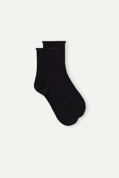 Superior Cotton Ankle Socks Man Black - Intimissimi - Modalova