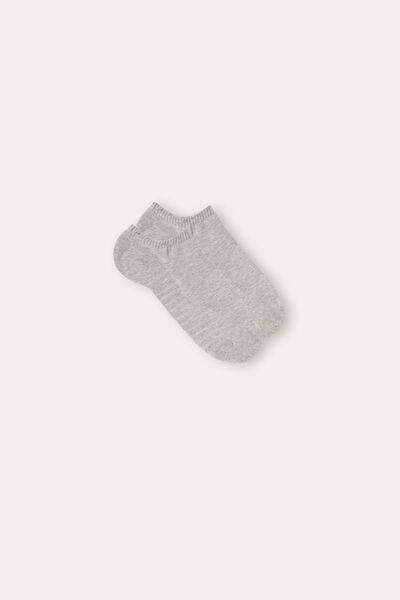Intimissimi Calcetines tobilleros de algodón Hombre Gris Tamaño 44-45
