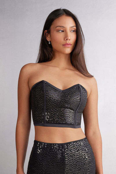 Intimissimi Top Estructurado See the Magic Mujer Negro Tamaño L