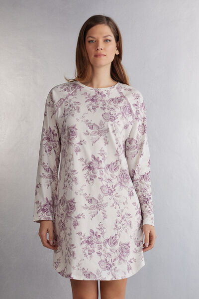Intimissimi Camicia da Notte in Cotone Gracefull Simplicity Donna Stampa Taglia S