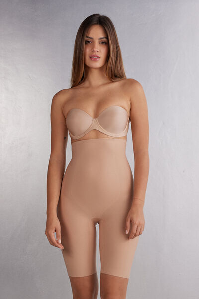 Intimissimi Pantaloncino Modellante in Microfibra Senza Cuciture Donna Naturale Taglia M