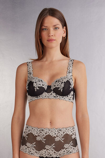 Intimissimi Reggiseno a Balconcino Daniela Pretty Flowers Donna Multicolore Taglia 3B