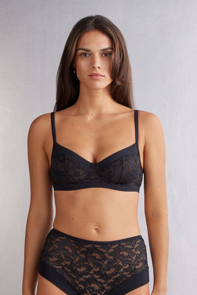 Delicate Pieces Daniela Balconette Bra Woman Black Size 5C - Intimissimi - Modalova