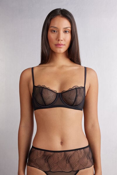 Intimissimi Sujetador Balconette Hypnotic Details Mujer Negro Tamaño 85C