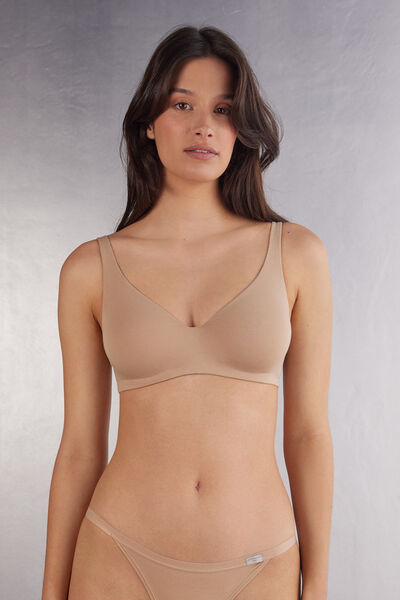 Intimissimi Reggiseno a Balconcino Greta in Cotone Donna Naturale Taglia 2D