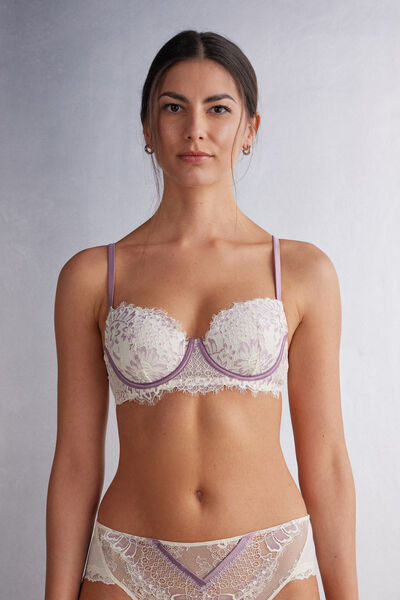 Intimissimi Reggiseno a Balconcino Sofia Secret Garden Donna Bianco Taglia 6C