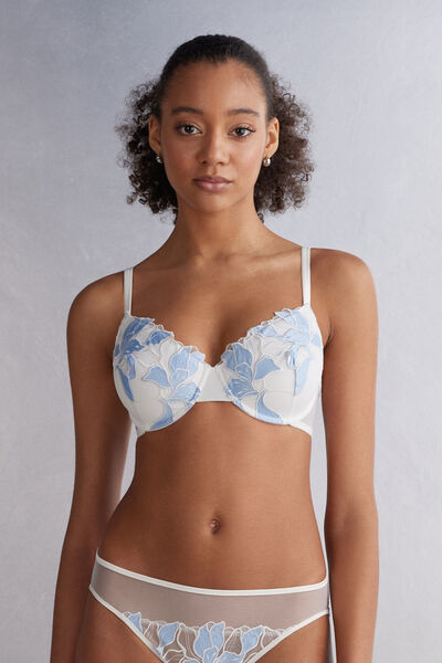 Intimissimi Reggiseno a Balconcino Francesca Eternal Flowers Donna Bianco Taglia 2E