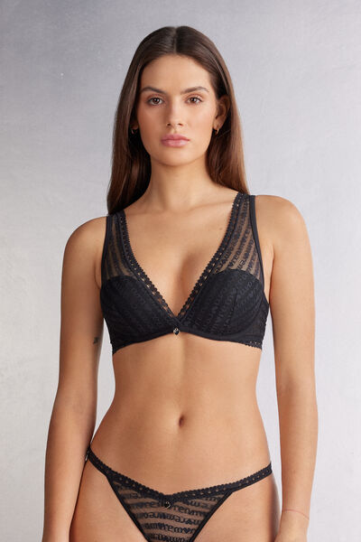 More Amore Giorgia Balconette Bra Woman Black Size 2B - Intimissimi - Modalova