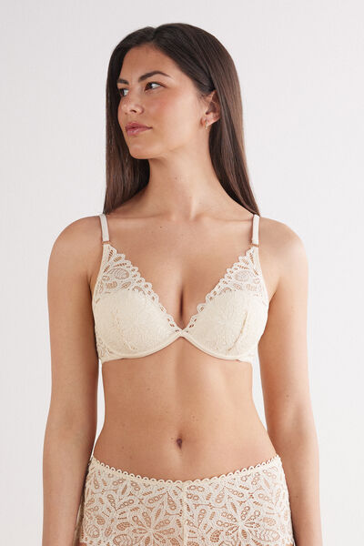 Intimissimi Sujetador Balconette Elena Italian Riviera Mujer Marfil Tamaño 95C