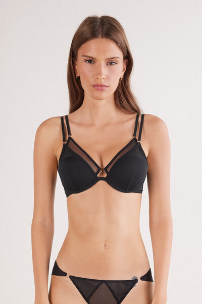 Intimissimi Sujetador Balconette Elena Modern Attitude Mujer Negro Tamaño 80B