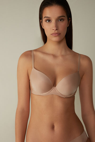 Intimissimi Sujetador Balconette Irina de Microfibra Mujer Natural Tamaño 90D