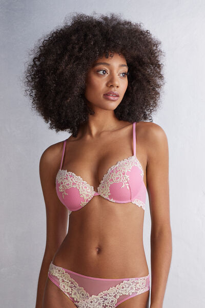 Intimissimi Reggiseno Push-up Bellissima Pretty Flowers Donna Rosa Taglia 4B