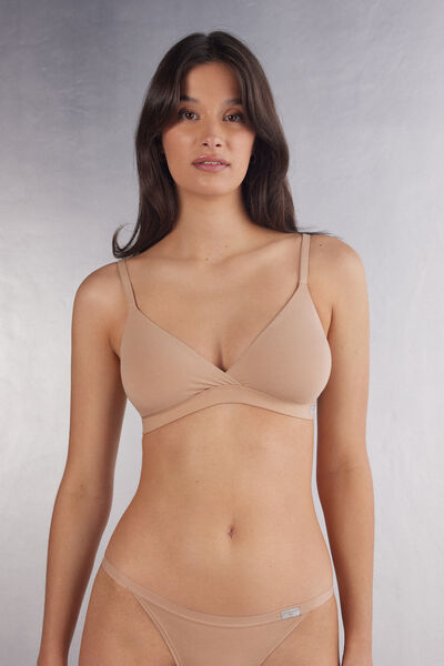 Intimissimi Reggiseno a Triangolo Emma in Cotone Natural Donna Naturale Taglia 2B