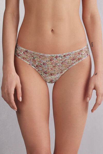 Intimissimi Brasileña Floral Romance Mujer Impreso Tamaño XL