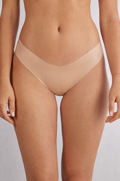 Intimissimi Braguita Brasileña de Microfibra Ultraligera Estilo Años 80 Mujer Natural Tamaño L